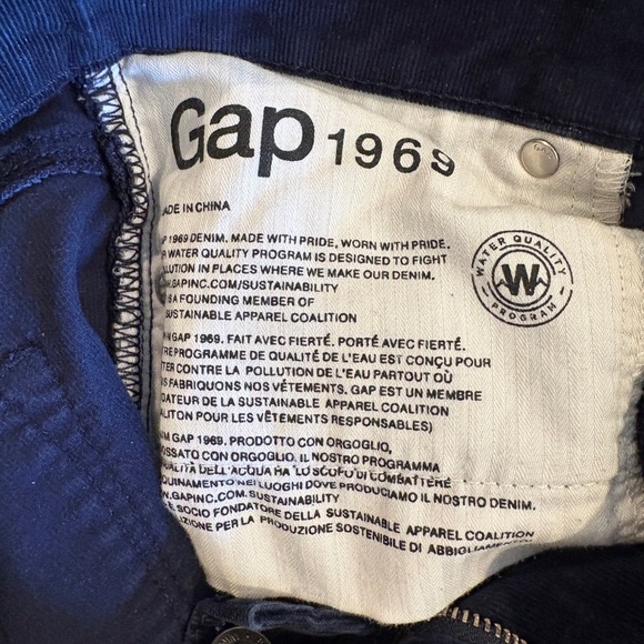 GAP Dark Blue Baby Boot Corduroy Pants - Picture 3 of 6